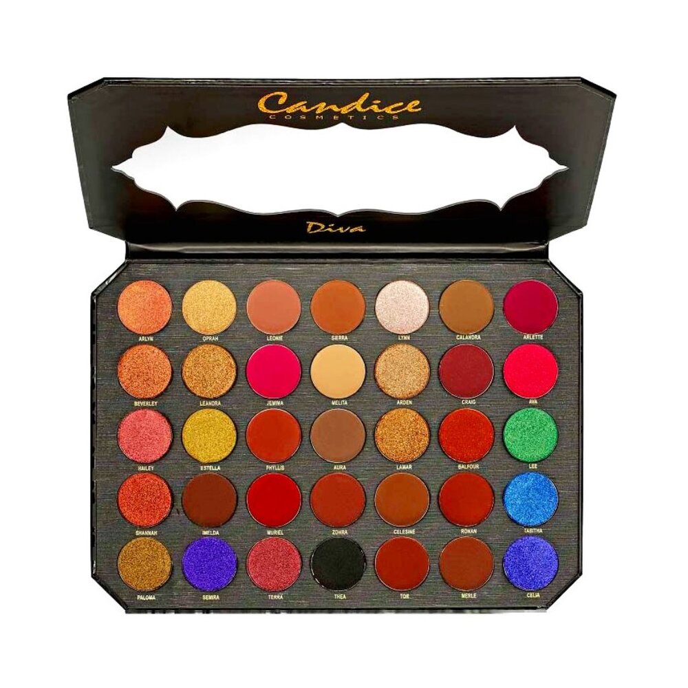Be DIVA Candice Cosmetics Eyeshadow Palette – Pro 35 Colors